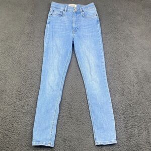 Reformation High Rise Skinny Denim Jeans Barbados Wash Size 25 Womens